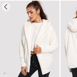 Hooded teddy coat
